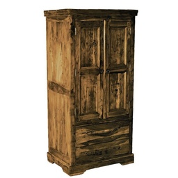 [S-V8018560000] Mobile antico chiaro 2 ante e due cassetti 90x60x180h cm