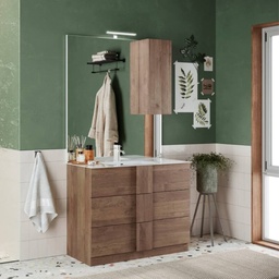 [98888] Mobile bagno Salemi60 3 cassetti rovere mercure