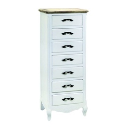 [S-V8032380000] Mobile country 7 cassetti bianco 34,5 x 44,5 x h 110,5