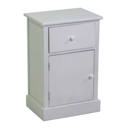 [S-V8033730000] Mobiletto Eleonora cassettiera bianco 1anta + 1 cassetto 38x28h58