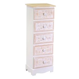 [S-V8041690000] Mobiletto in legno con 5 cassetti - Dimensioni cm29x23h81