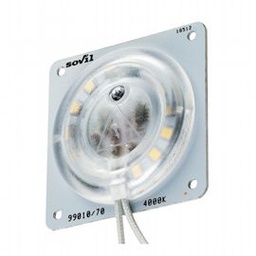 [S-SOV99010/70] Modulo LED per lampade Sovil - Illuminazione con 15 LED SMD 2835 - Consumo 10W - Resa 100W - Classe di Efficienza Energetica F - Flusso Luminoso 1070 lumen - Temperatura di Colore 4000°K - Luce Naturale - Alimentazione 230V neutro
