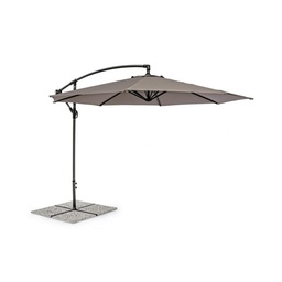 [S-B0795699] Ombrellone da giardino con braccio a 360°Texas cm 300x h260 Antracite/Tortora