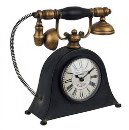 [S-B0182225] Orologio in ferro da tavolo Charles telefono