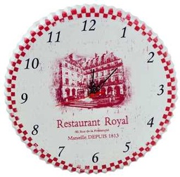 [S-V9133000000] Orologio da ristorante royal kb-6783 Ø cm.33 x 4