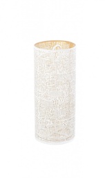 [S-B0971572] P.Tealight 4P Icelyn Bianco-Oro