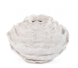 [S-B0183054] Vaso Bomb. Bianco H39.5 in Poliresina Resistente all'Acqua