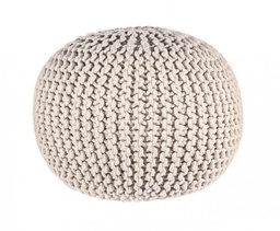 [S-B0720176] POUF INTRECCIO SABBIA