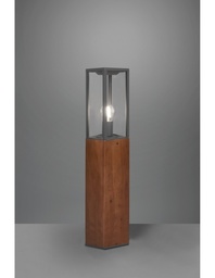 [S-TRIO401860130] Palo da Esterno in Legno Garonne IP44 H80 cm Trio Lighting