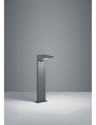 [S-TRIO525369142] Paletto Da Esterno Led Alluminio Antracite IP54 Con Sensore Movimento Nelson Trio Lighting
