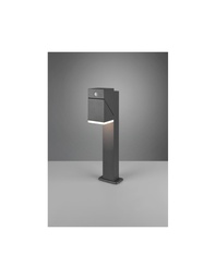 [S-TRIO570669142] Paletto Giardino Led Orientabile Avon Antracite IP54 Sensore Movimento Trio Lighting
