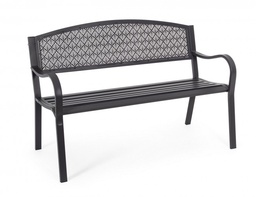[S-B0802977] Panca in acciaio Lizette Antracite - 123x55x84 cm