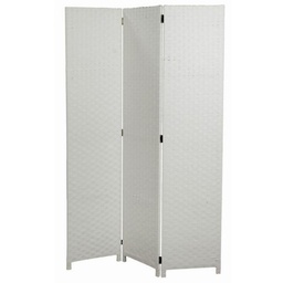 [S-V42017200BI] Paravento 3 Ante Bianco cm40x175