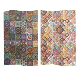 [S-V4206230000] Paravento stampa 3 ante maioliche 120,6x2,5x180 cm