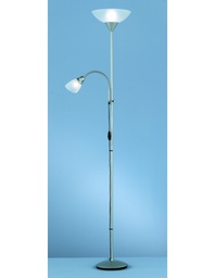 [S-TRIOR4393-87] Piantana Con Spot da Lettura Dimmerabile Erzwo Titanio Ø28 cm Trio Lighting