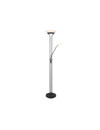 [S-TRIOR40073532] Piantana Led con Luce Spot da Lettura Orson Nero