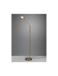 [S-TRIO426510104] Piantana Touch Led Disco Orientabile in Ottone Invecchiato