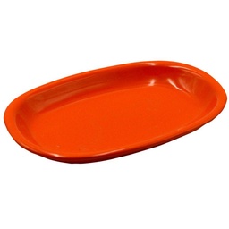 [S-V5853690000] Piatto ovale arancione Romeo cm36x25h4