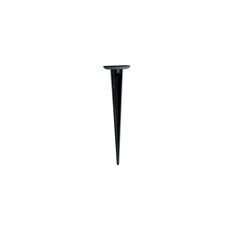 [S-SOV27/06] Picchetto di Supporto in Alluminio nero