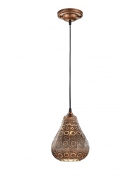 [S-TRIO303700162] Sospensione Paralume Decorativo Jasmin Rame Stile Arabo