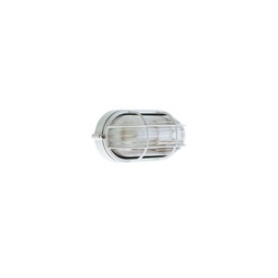 [S-SOV702/02] Plaf Picc.Gabbia  linea industriale ovale  bianco