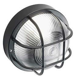 [S-SOV48/06] Plaf.C/Gabbia In Resina  linea echo tonda  nero