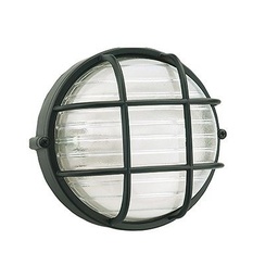 [S-SOV782/06] Plaf.Picc.Gabbia  linea industriale tonda  nero
