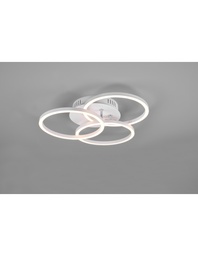 [S-TRIOR62823131] Plafoniera 3 Cerchi Orientabili Led Dimmer Circle Bianco
