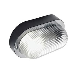 [S-SOV45/06] Plafoniera In Resina  linea echo ovale  nero