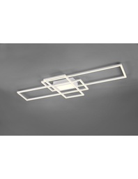[S-TRIO620010431] Plafoniera Irvine 3 Rettangoli Led 60w Bianco L105 cm Dimmerabile