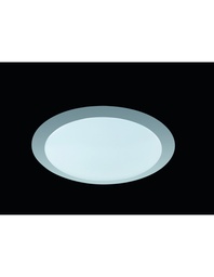 [S-TRIO626511287] Plafoniera Moderna Led 12W Dimmerabile Alluminio Ø34 cm