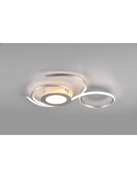 [S-TRIO623410207] Plafoniera Moderna Led Dimmer Per Soggiorno Jive Nichel