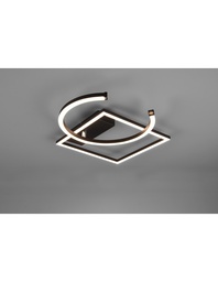 [S-TRIOR62162432] Plafoniera LED Orientabile Pivot Nero Dimmer 4000k