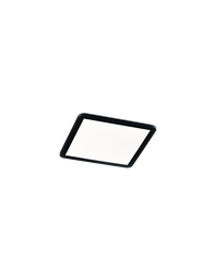 [S-TRIO689314032] Plafoniera Quadrata LED Dimmerabile 22w Nero IP44