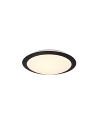 [S-TRIO680310132] Plafoniera Rotonda Bagno Umberto Led 12w IP44 Nero Trio Lighting
