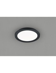 [S-TRIOR62921532] Plafoniera Rotonda LED Dimmerabile Nero IP44 Ø26 cm