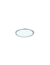 [S-TRIO657493007] Plafoniera Rotonda Led Dimmerabile Rgbw Nichel Ø30 cm