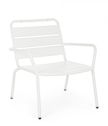 [S-B0802685] Poltrona Marlyn Bianco - Design elegante per esterni