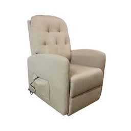 [S-FZ97565] Poltrona alza persona Katia tessuto beige 1 motore