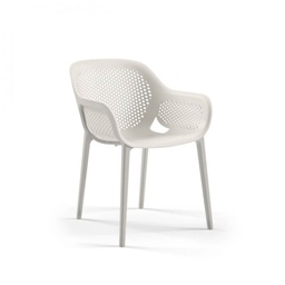 [S-FZ96780] Poltrona design Atra grigio bianco