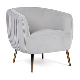 [S-B0748219] Poltrona grigio chiaro stile atmosphere