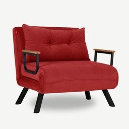 [96335] Poltrona letto pieghevole Sando  in tessuto Rosso 60x78xh.78 cm