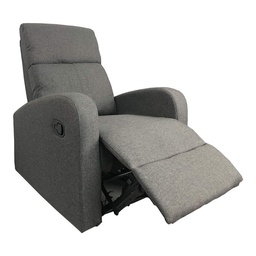 [S-FZ93103] Poltrona relax manuale in tessuto grigio 77 x 93 x 106 H