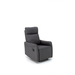 [S-RE/038/AN] Poltrona relax reclinabile manuale in similpelle antracite 70x92x105 cm