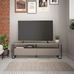 [S-FZ96895] Porta Tv Cornea tortora due ante