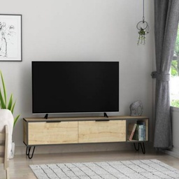 [S-FZ97578] Porta tv Furoki colore rovere 150x50
