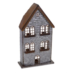 [S-V6078600000] Portacandele in metallo per casa, set da 5, 30x12x53 cm