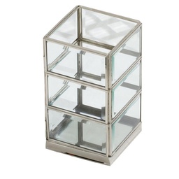 [S-V7007310000] Portacandele argentato 10x10x17 cm