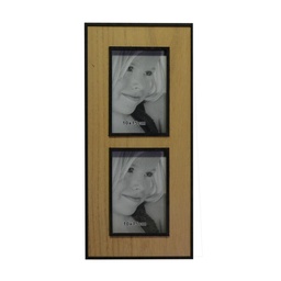 [S-V3313200000] Cornice foto da parete in legno Budapest multiplo 2p rettangolare cm40,5x18,5x1,5
