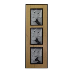 [S-V3313190000] Portafoto Multiplo Rettangolare Budapest in Legno cm18,5x58x1,5